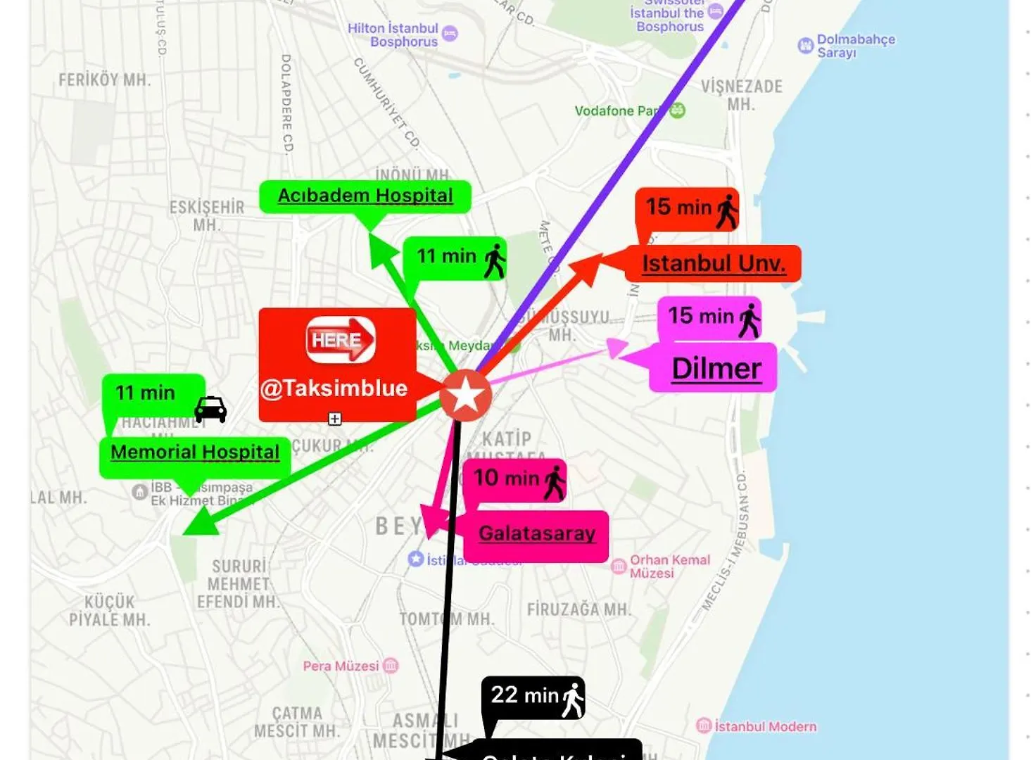 Taksim Blue Apartments イスタンブール